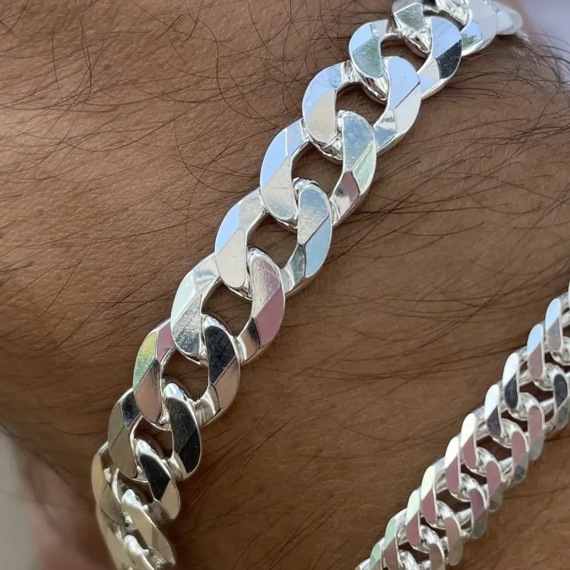 PULSEIRA PRATA GRUMET FLAT F220