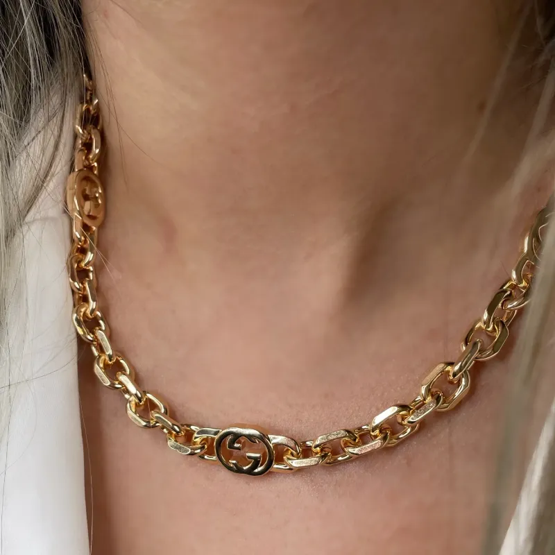 COLAR LISO ISPIRAÇÃO GUCCI