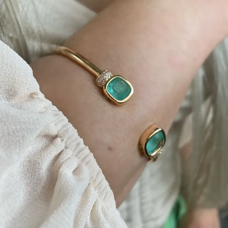 BRACELETE PEDRA FUSION AQUAMARINE