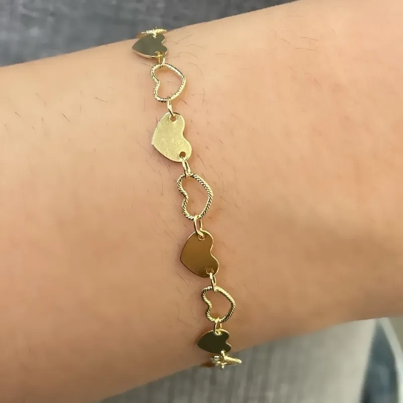 PULSEIRA CORAÇÃO VAZADO E LISO
