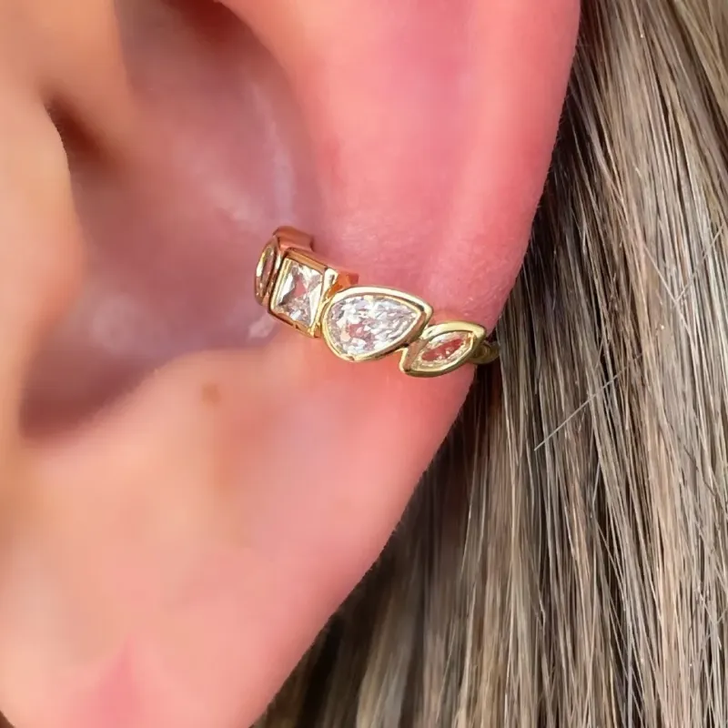 PIERCING FAKE PEDRAS CRISTAIS