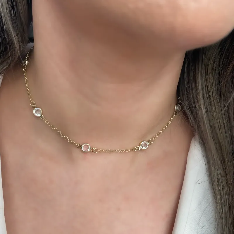 CHOKER TIFANY PEDRA CRISTAL