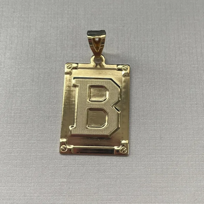 PINGENTE PLACA LETRA 'B'