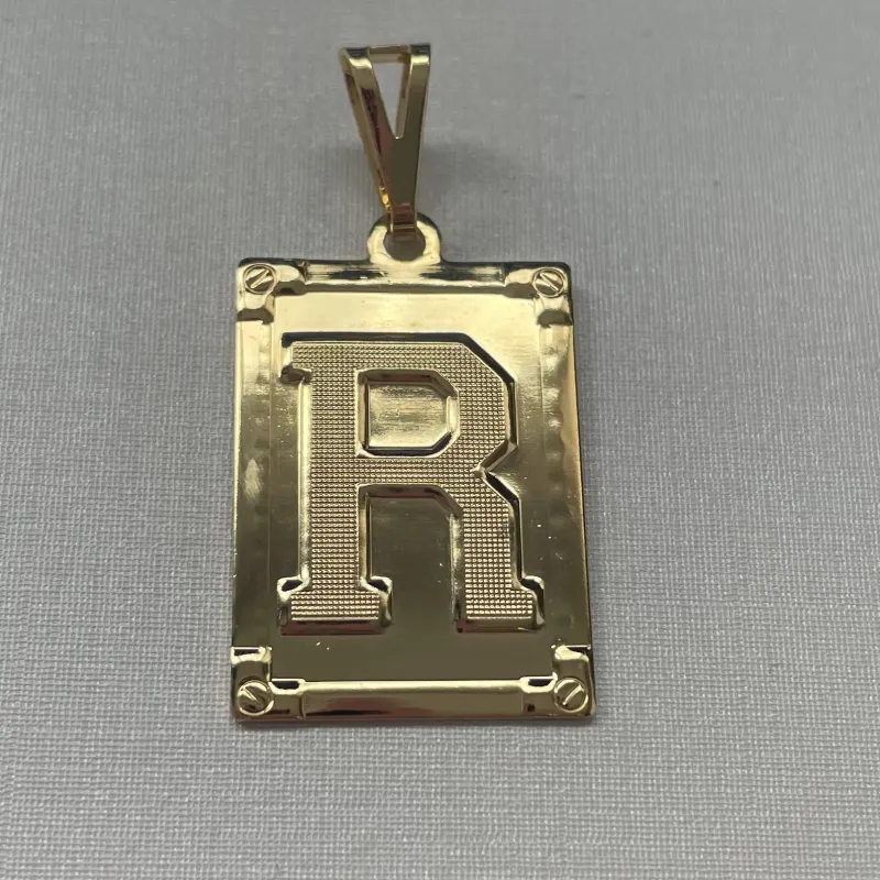 PINGENTE PLACA LETRA 'R'