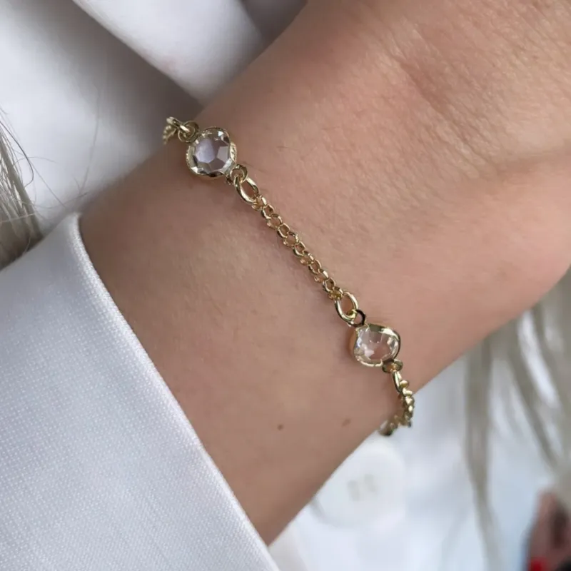 PULSEIRA TIFANY PEDRA CRISTAL