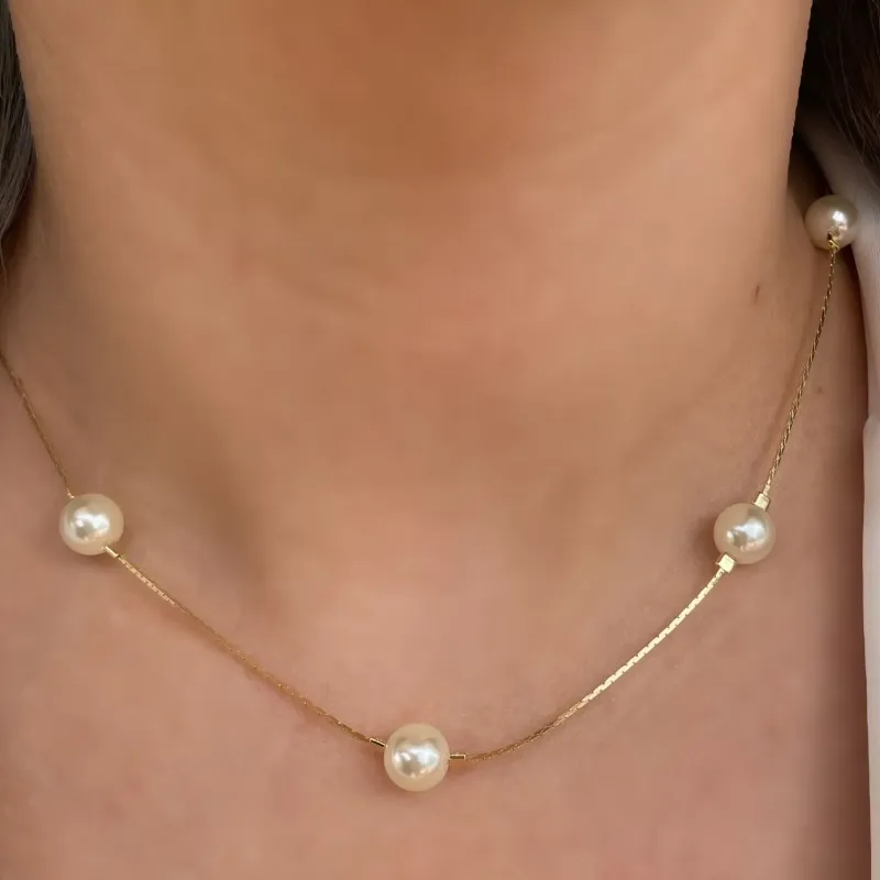 CHOKER LONGO PEROLAS