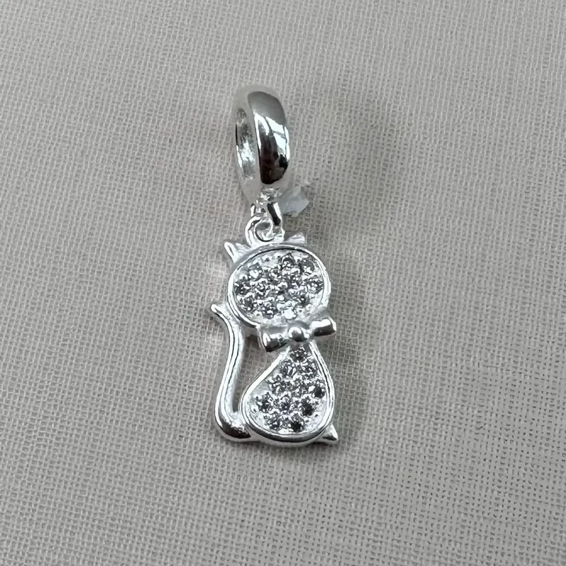 BERLOQUE PRATA GATINHO CRAVEJADO