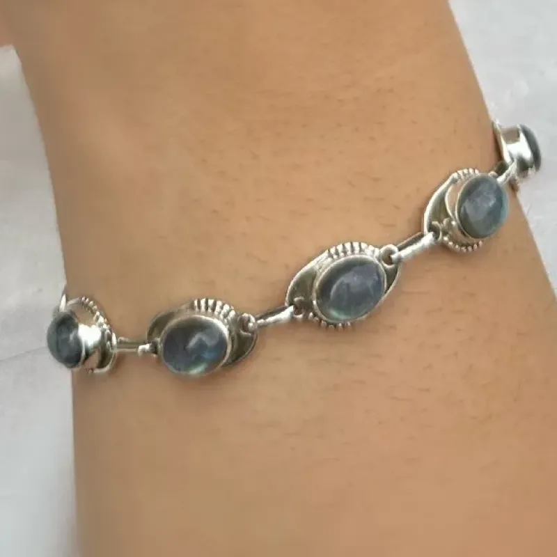 PULSEIRA PRATA PEDRA DA LUA