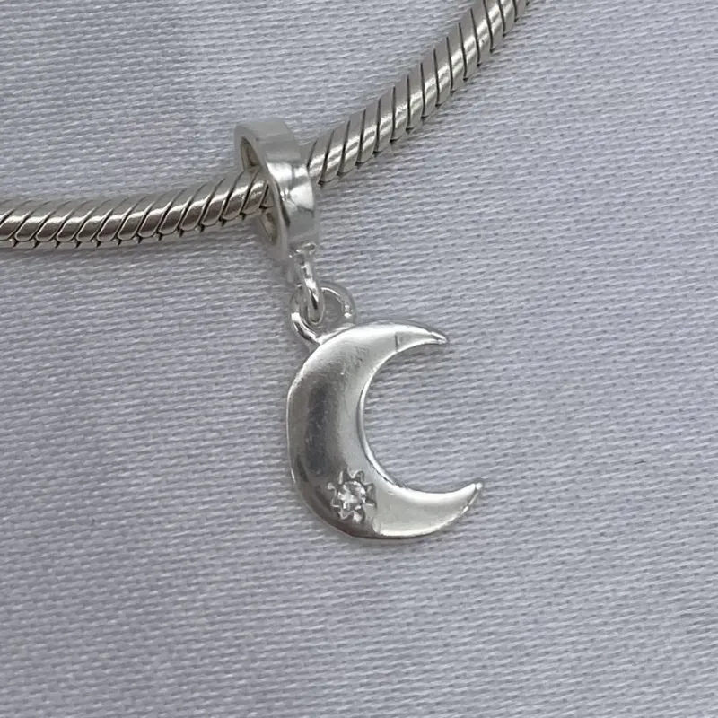 BERLOQUE PRATA LUA COM ZIRCONIA