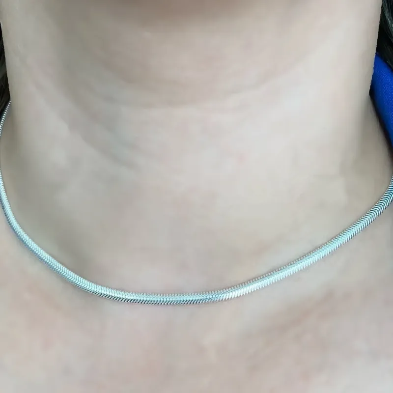 CHOKER PRATA FIO ALEMÃO F330