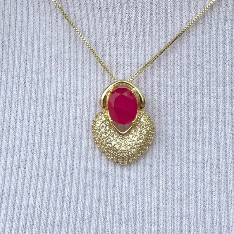 CONJUNTO CRAVEJADO PEDRA FUSION ROSA