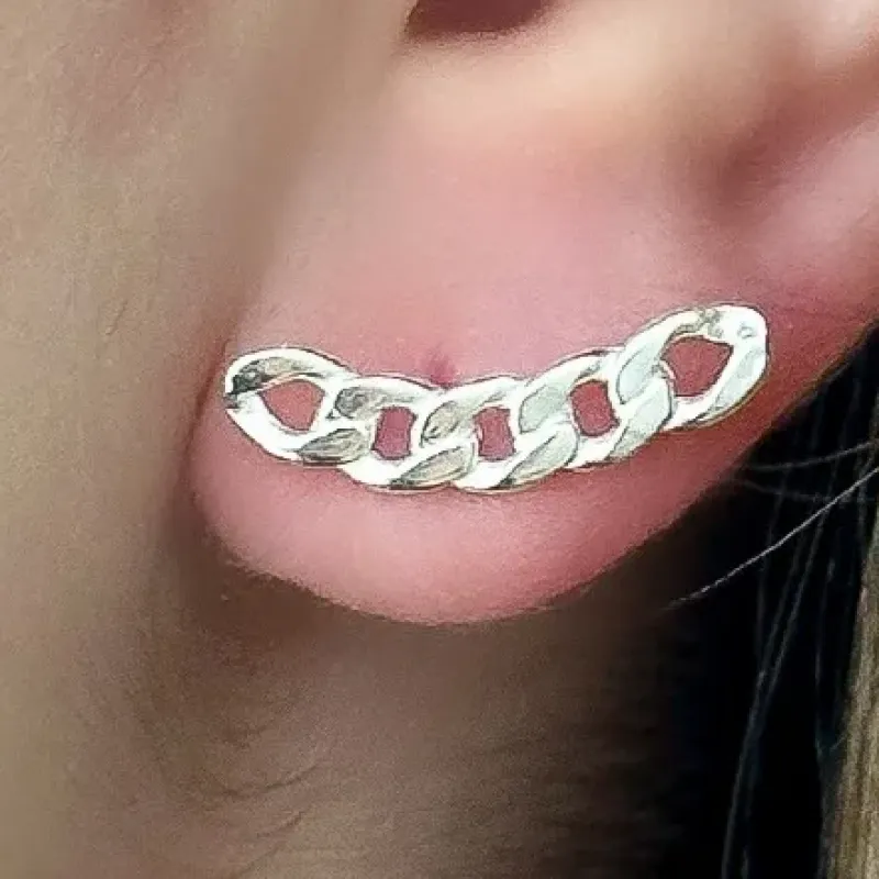 BRINCO PRATA EAR CUFF GRUMET