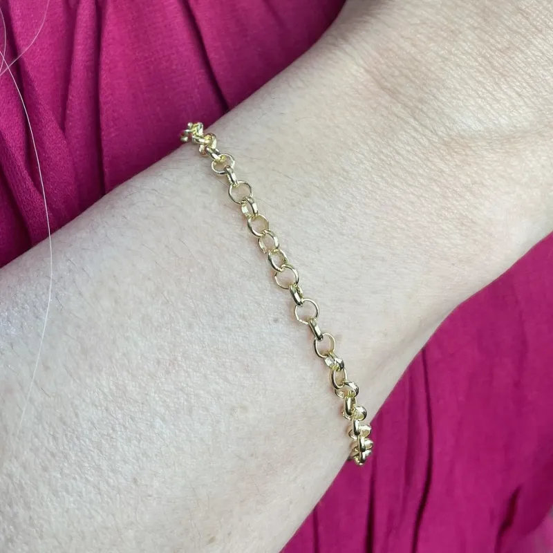 PULSEIRA ELO PORTUGUES 4MM