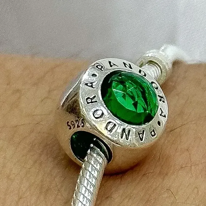 BERLOQUE PRATA SEPARADOR PEDRA VERDE