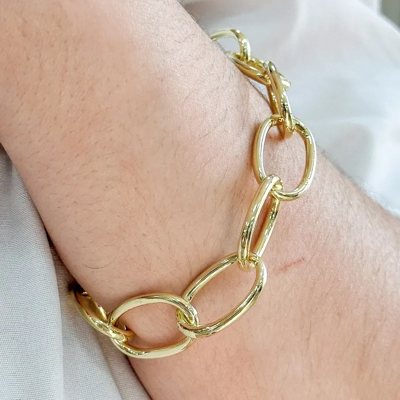 PULSEIRA ELO OVAL FECHO BOIA