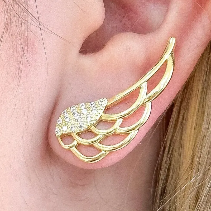 BRINCO EAR CUFF ASA CRAVEJADA