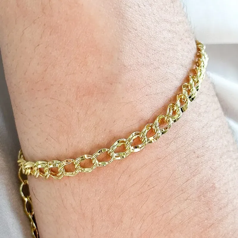 PULSEIRA ELO DUPLO DIAMANTADO