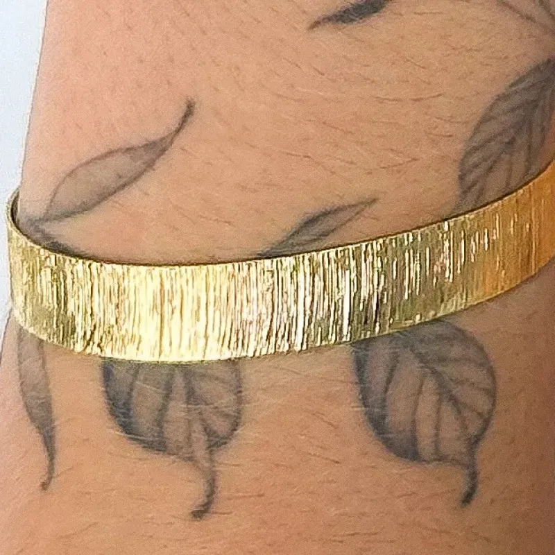 BRACELETE CHAPA LIXADA