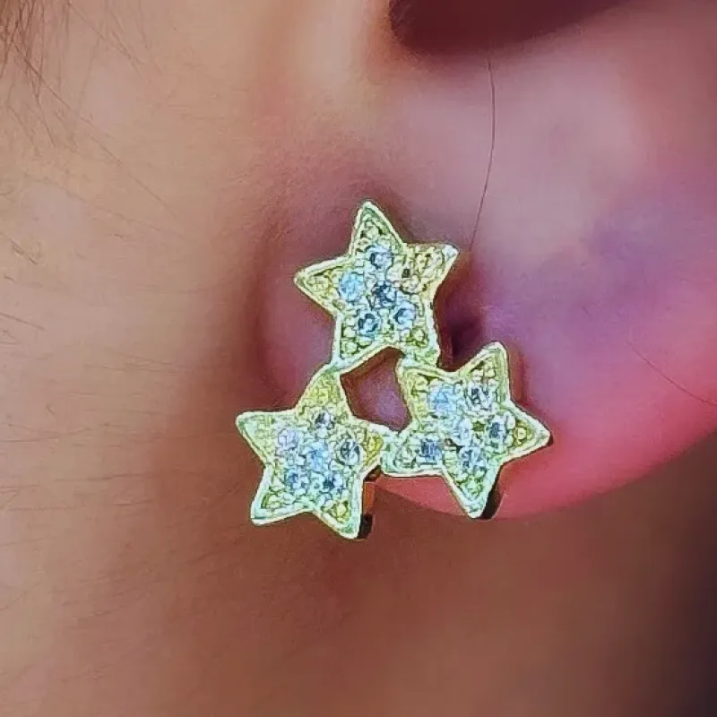 BRINCO 3 ESTRELAS CRAVEJADAS