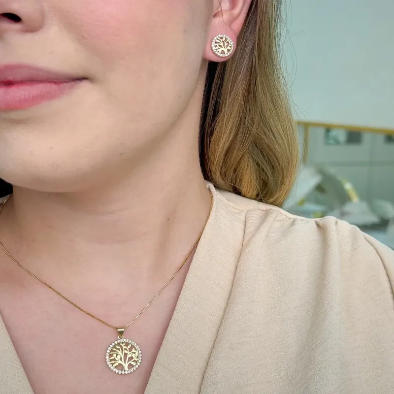 CONJUNTO ARVORE DA VIDA CRAVEJADO