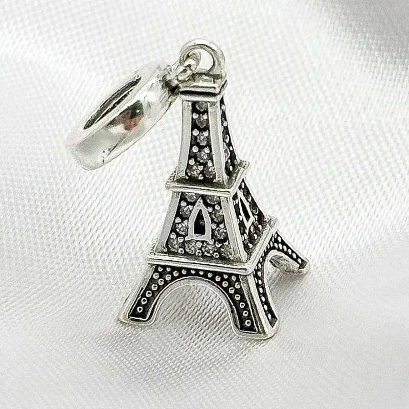BERLOQUE PRATA TORRE EIFFEL CRAVEJADA