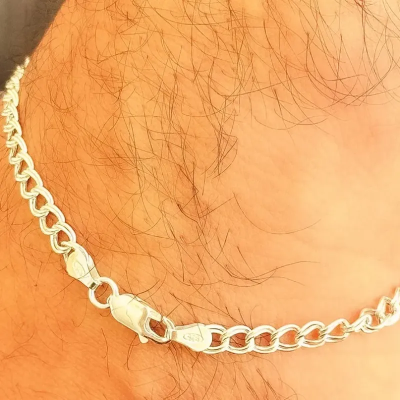 PULSEIRA PRATA ELO DUPLO