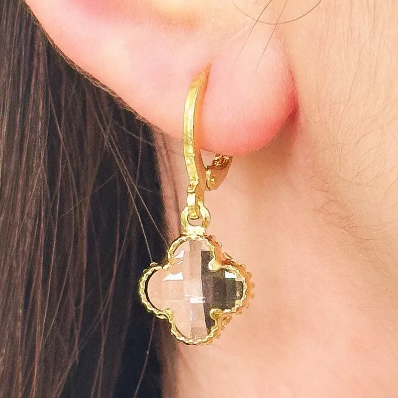 BRINCO ALHAMBRA INSPIRAÇÃO VAN CLEEF PEDRA CRISTAL