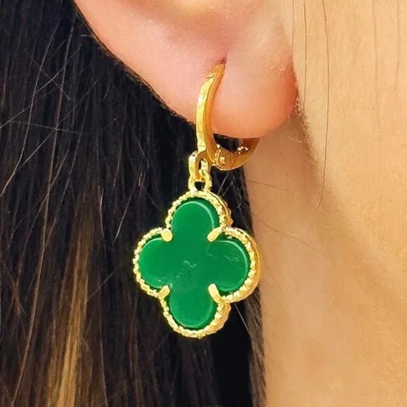 BRINCO ARGOLA ALHAMBRA VERDE VAN CLEEF