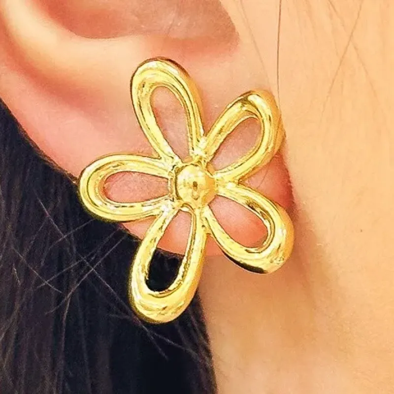 BRINCO FLOR VAZADA