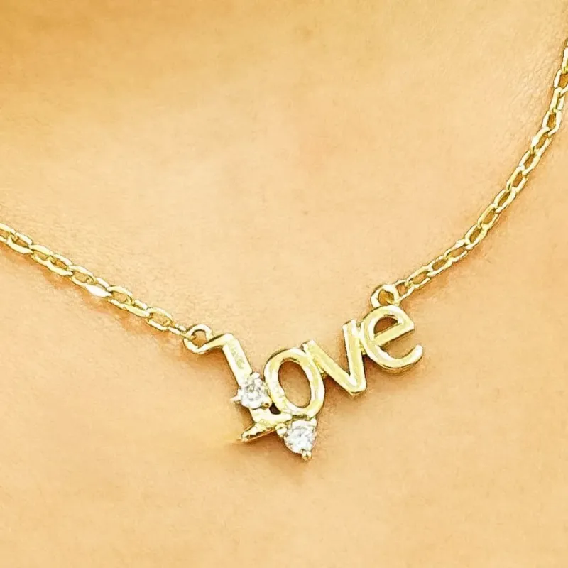 GARGANTILHA CADEADO LOVE COM ZIRCONIA