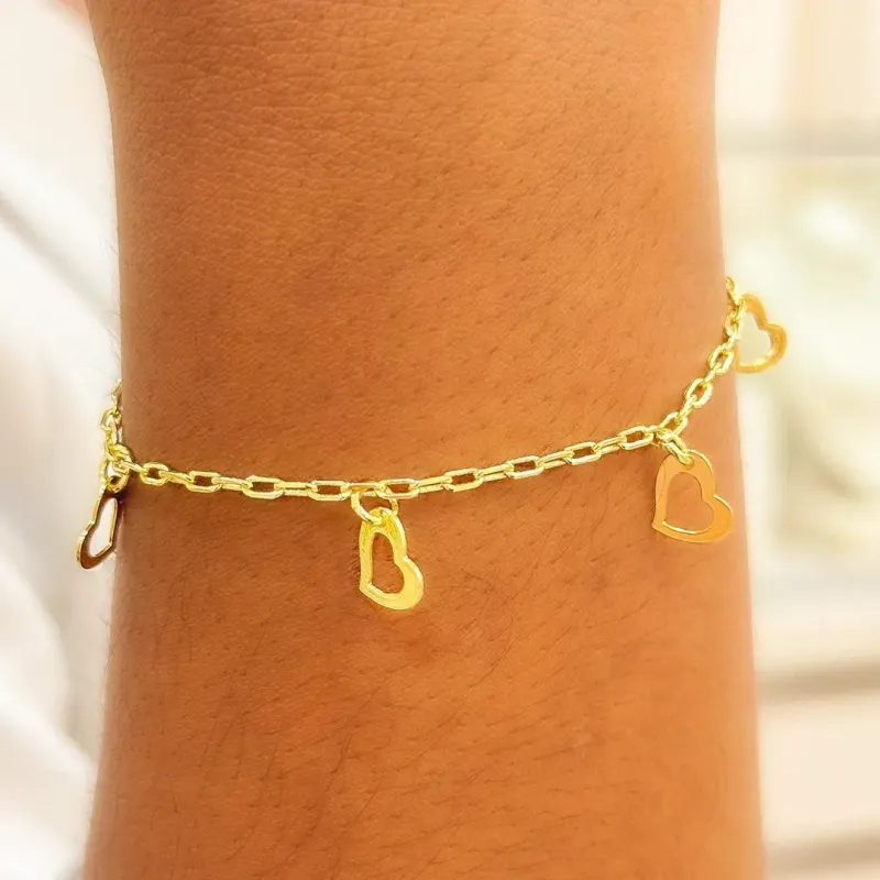 PULSEIRA  CARTIER CORAÇÃO VAZADO