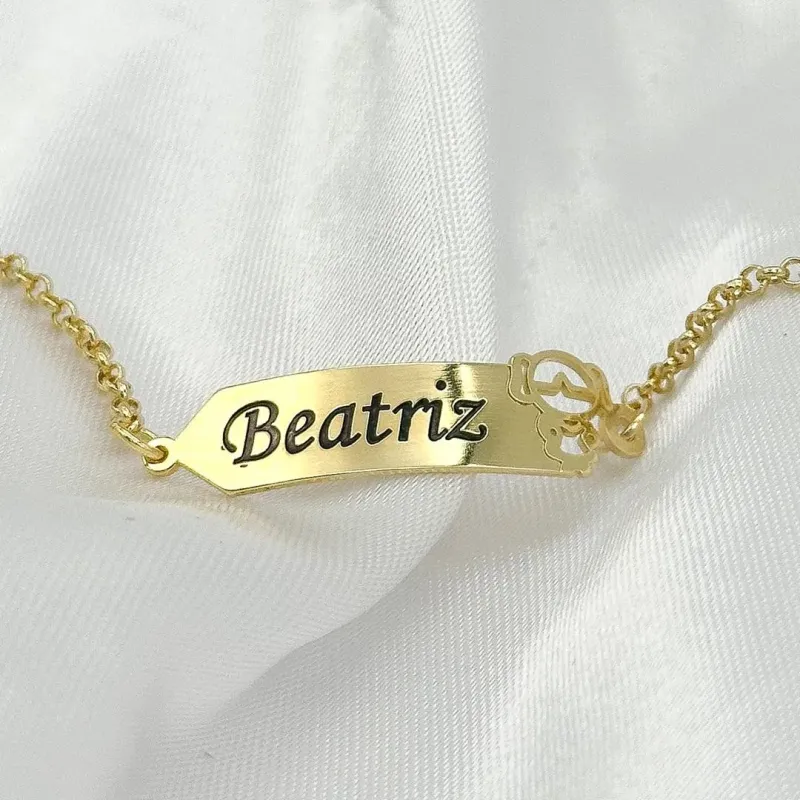 PULSEIRA INFANTIL CHAPINHA NOME