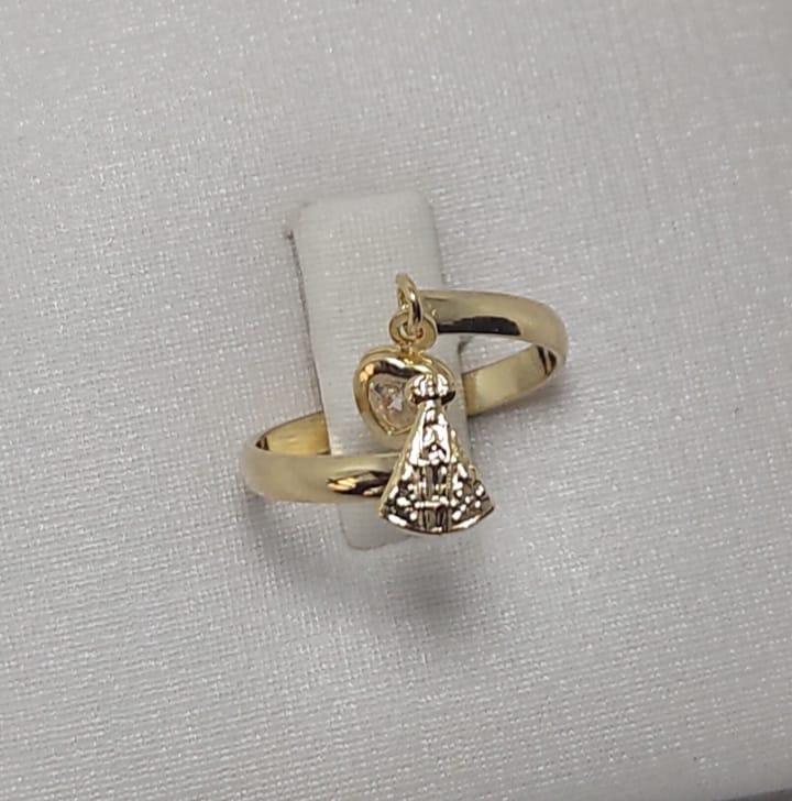 ANEL FALANGE NOSSA SENHORA COM CORAÇÃO