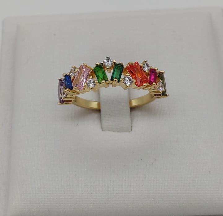 ANEL ZIRCONIAS NAVETE COLORS