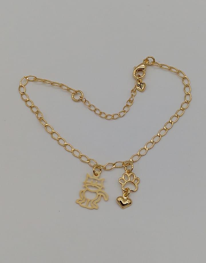PULSEIRA GATINHO COM PATINHA