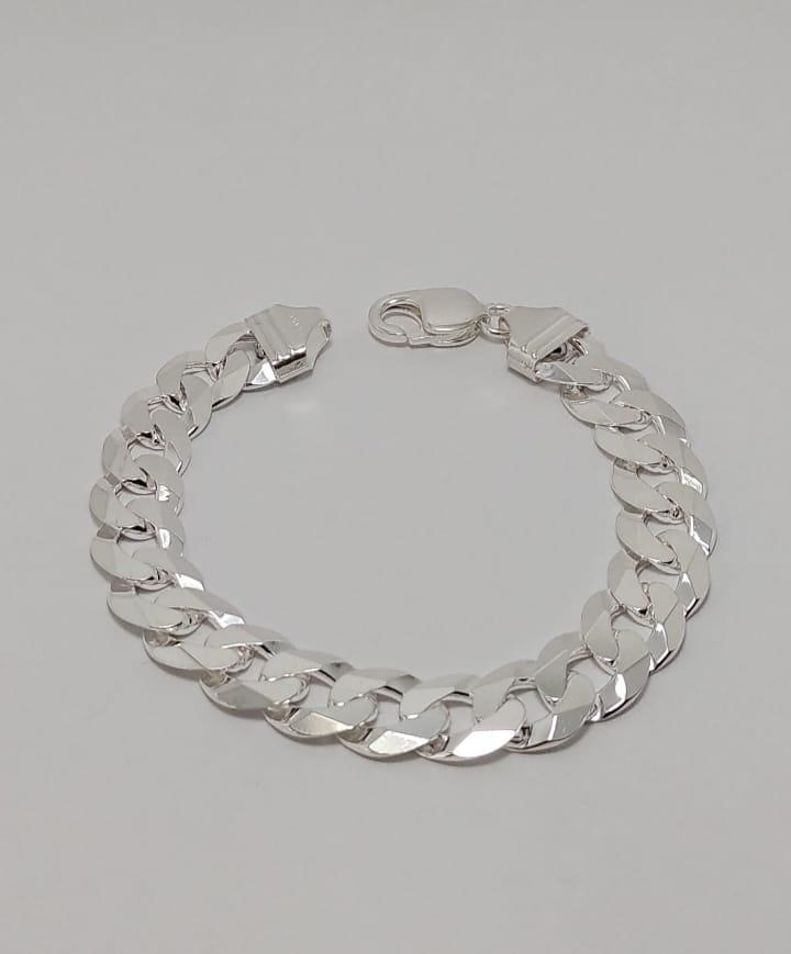 PULSEIRA PRATA GRUMET FLAT F300