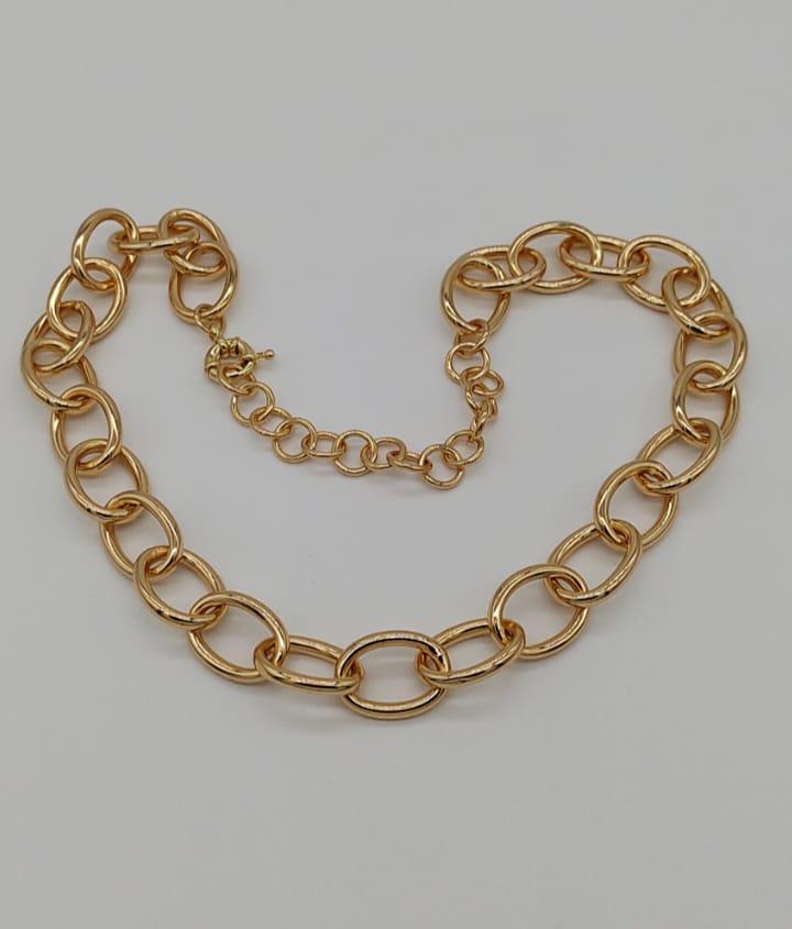 GARGANTILHA ELO OVAL GRANDE