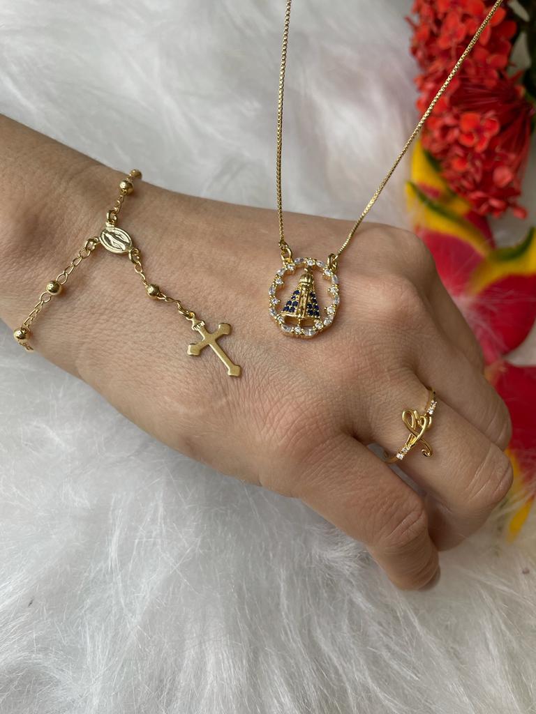 GARGANTILHA NOSSA SENHORA CRAVEJADA