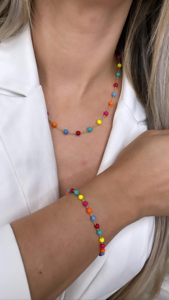 PULSEIRA BOLINHAS COLORIDAS