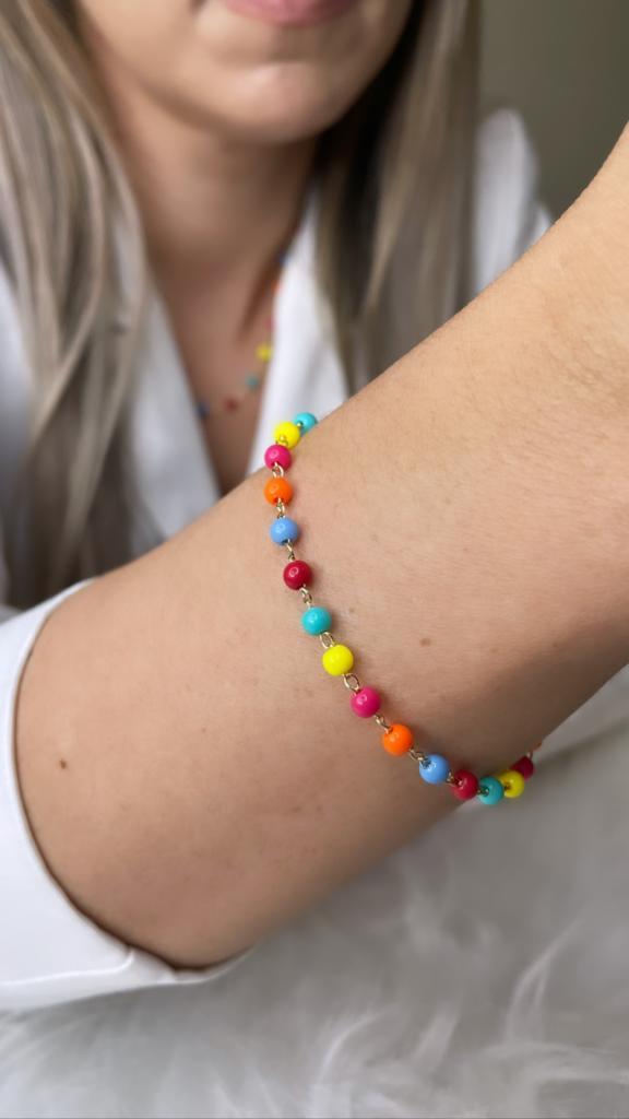 PULSEIRA BOLINHAS COLORIDAS