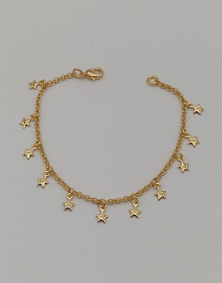 PULSEIRA INFANTIL ESTRELINHAS PENDURADAS
