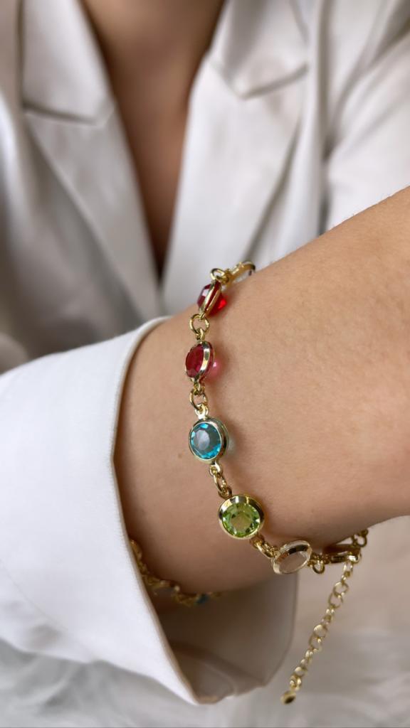 PULSEIRA ZIRCONIAS COLORIDAS