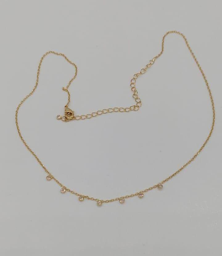 CHOKER 7 PONTOS DE LUZ ZIRCONIA CRISTAL