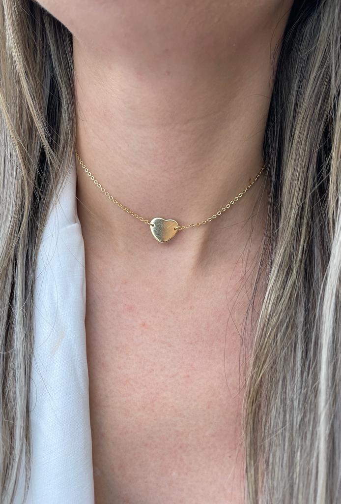 CHOKER CORAÇÃO LISO