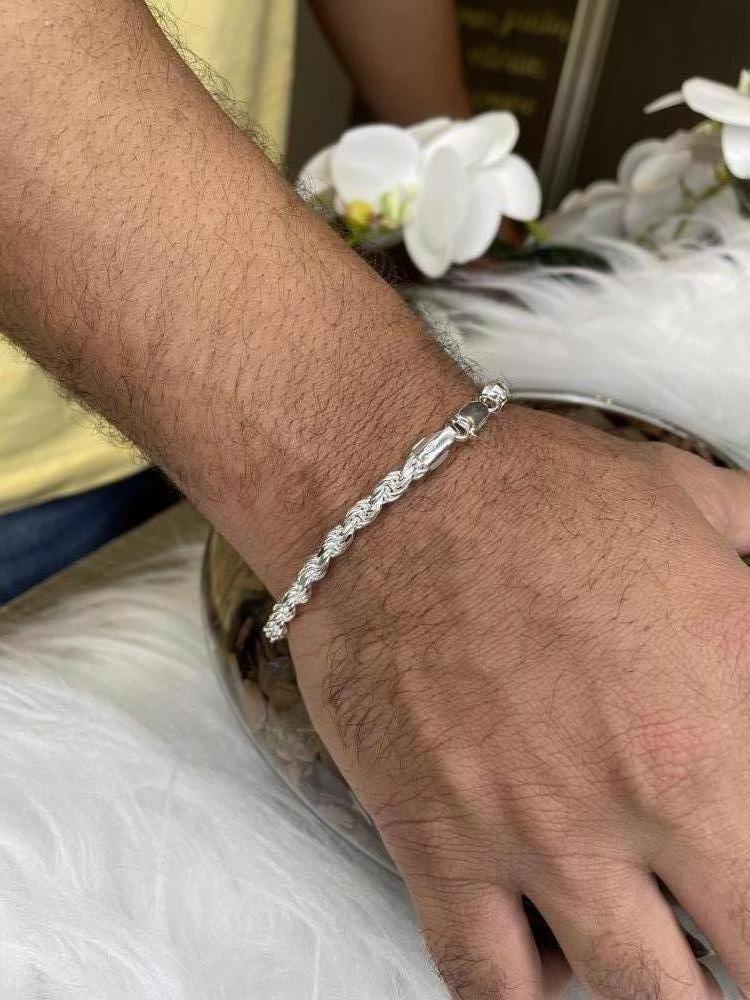 PULSEIRA PRATA CORDÃO BAIANO 5MM