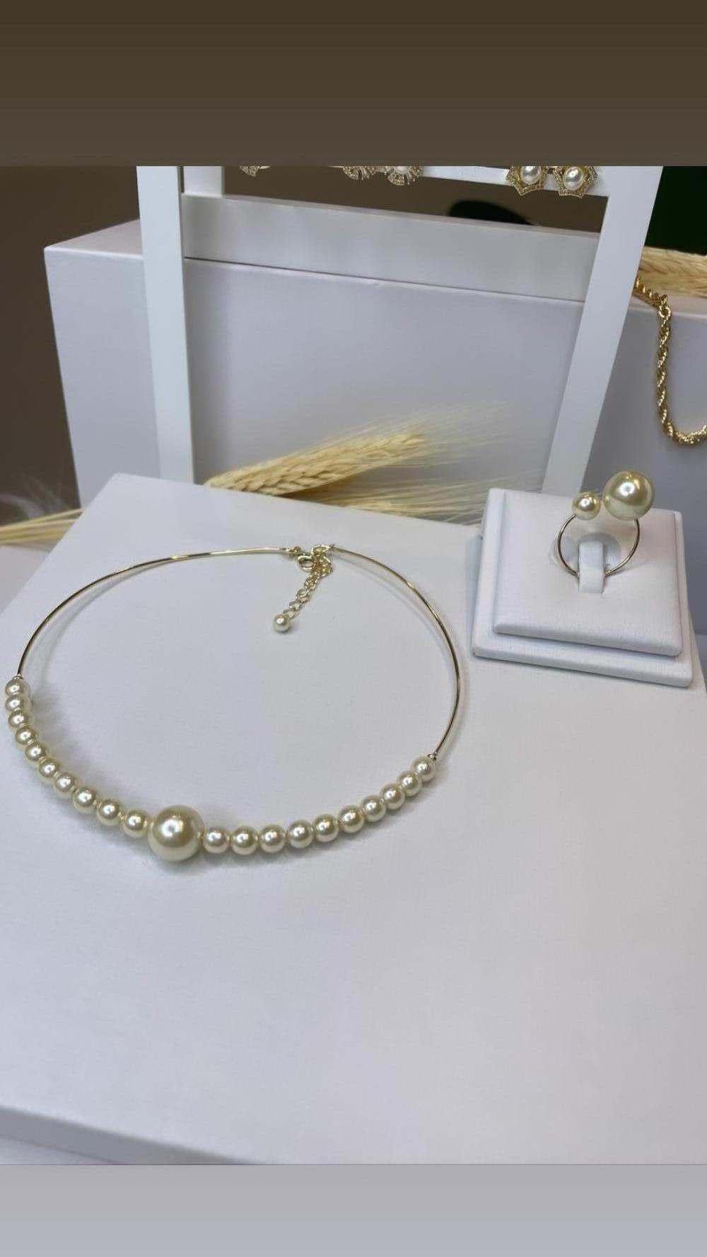 CHOKER ARO PEROLAS