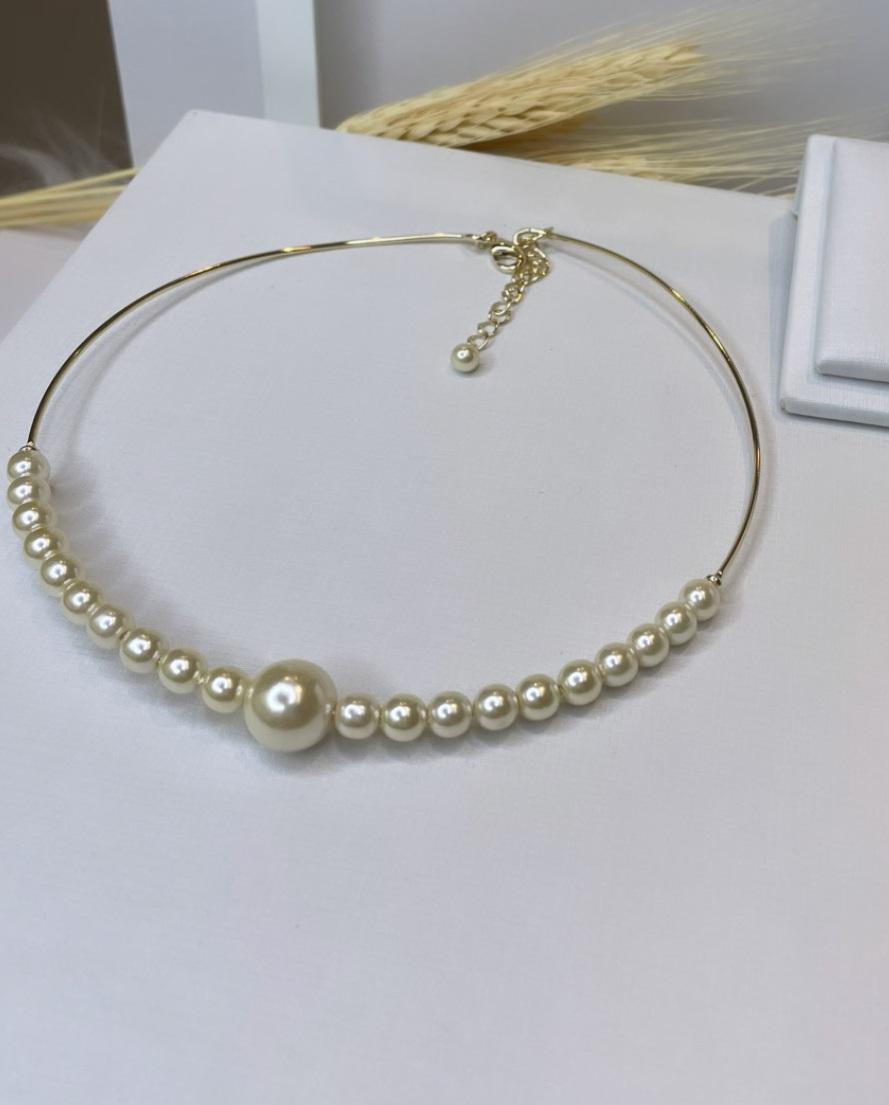 CHOKER ARO PEROLAS