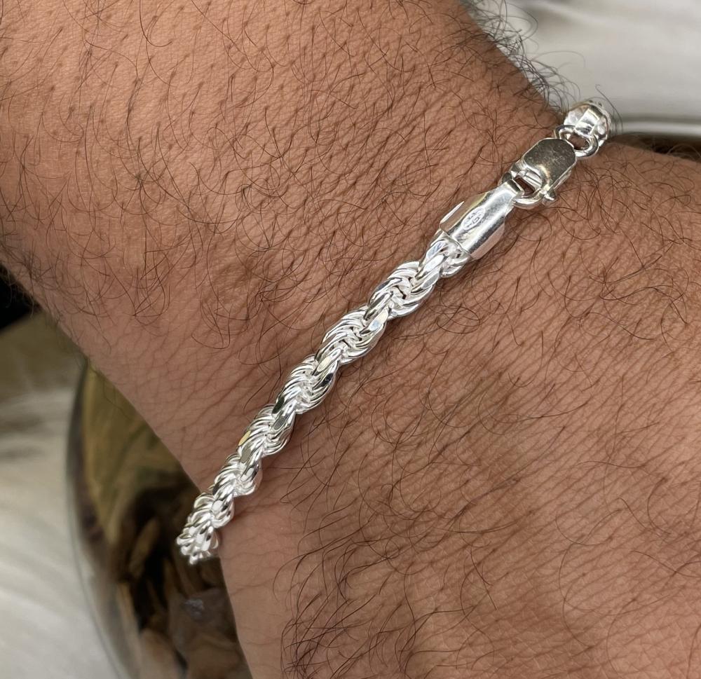 PULSEIRA PRATA CORDÃO BAIANO 5MM