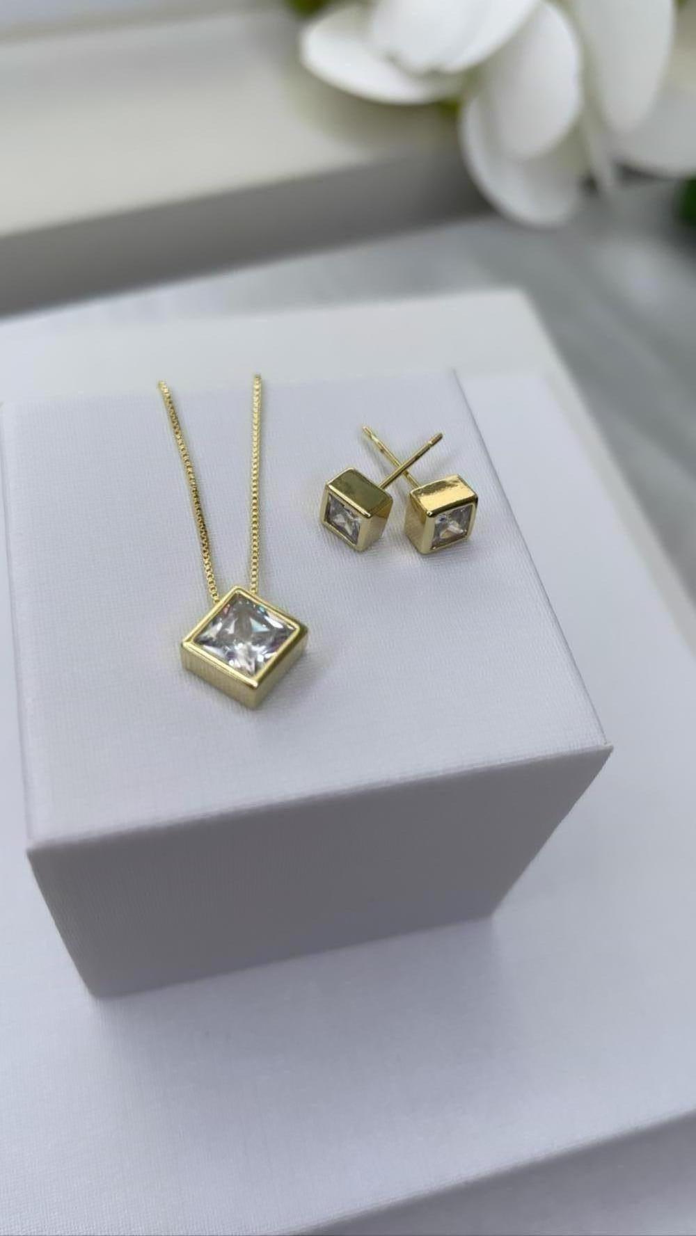 CONJUNTO PONTO DE LUZ QUADRADO RÉPLICA