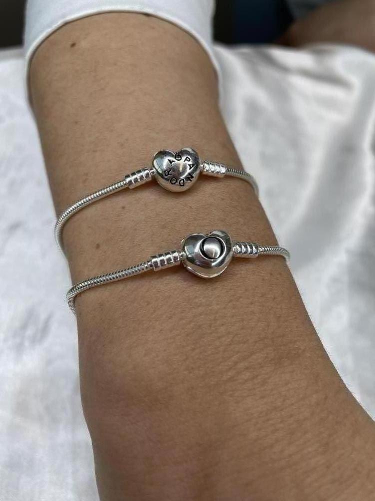 PULSEIRA PRATA FECHO PANDORA RESINA